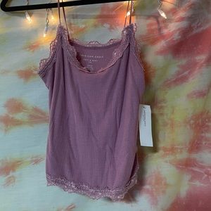 Soft and Sexy Pink Lace Cami from American Eagle